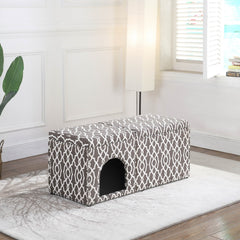 Storage Bench With Pet Bed