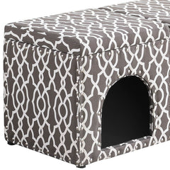 Storage Bench With Pet Bed